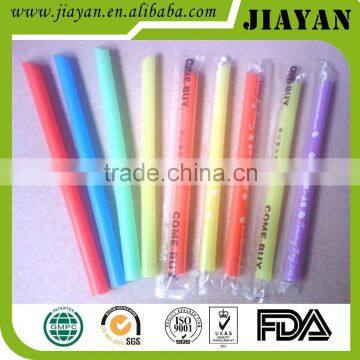Colorful Disposable Straight Bevel Jumbo Plastic Straw photo-3