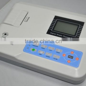 Popular Portable 12 lead resting Single channel Electrocardiograph ECG Machine EKG-901-2 with CE ISO certificate