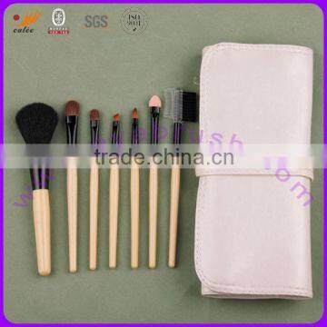 CALEE Popular Cosmetic Brush Set 7-piece in white pouch