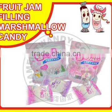 Fruit jam filling marshmallow candy