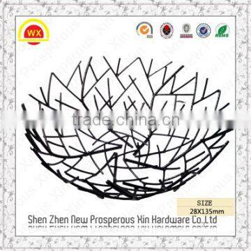 Wholesale cutom sliver stainless steel fruit basket