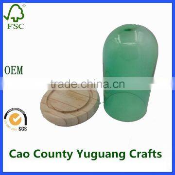 cheap wood display stand base round showcase base