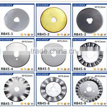 Carbon Steel 45mm Rotary Perforation Blade For Fabric , Perforation rotary Blade