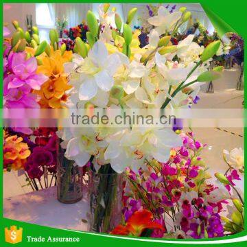 Artificial Cymbidium Orchid Plants in Green photo-2