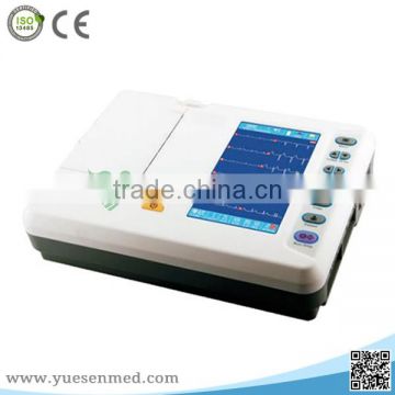 YSECG-06B Hot selling medical clinical digital 6 channel ECG machine