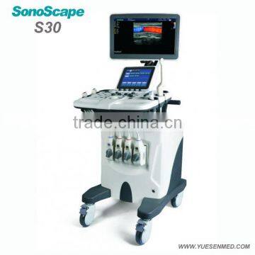 SoSonoscape 3/4D color doppler trolley Sonoscape ultrasound s30 price