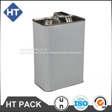 square tin can with screw lid for engine oil, chemical,solvent,car paint