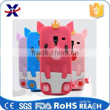 huangguan pig shape silicone phone set cell phone housing