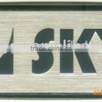 brand logo engraved metal tag