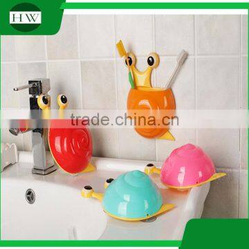 Animal Toothbrush Holder Plastic Snail Toothbrush Holder Snail Wall Mount Toothbrush Holder With Suction Cup Kids photo-4