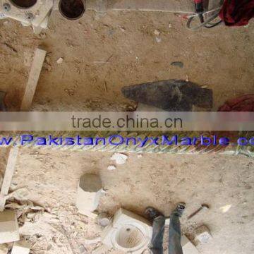 UNIQUE GREEN ONYX CARVING COLUMNS PILLARS photo-5