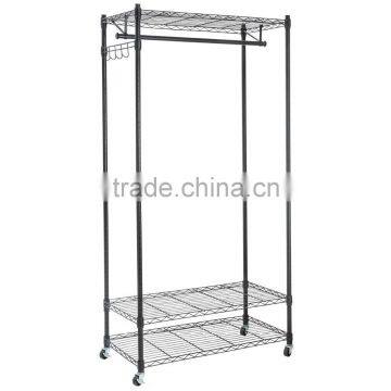 Vivinature Metal Wire Garment Cloth Drying Rack, Storage Shelf With Wheels photo-2