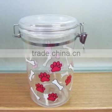 1000ml Bpa fee factory bottom price airtight plastic canister