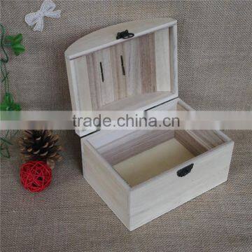 FSC Unfinished Lightweight Recyclable Feature Wood Toy Box With Handle photo-3