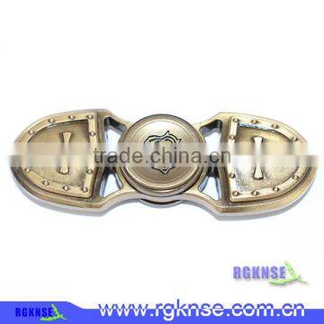 RGKNSE Hot Sell 2 Caps Metal Fidget Spinner High Speed More Than 2 Minutes EDC Hand Spinner Toy 608 Bearing photo-6