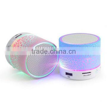 2016 Colorful Dazzle Light Crack Bluetooth Speaker Outdoor Portable Mini Bass Sound Box