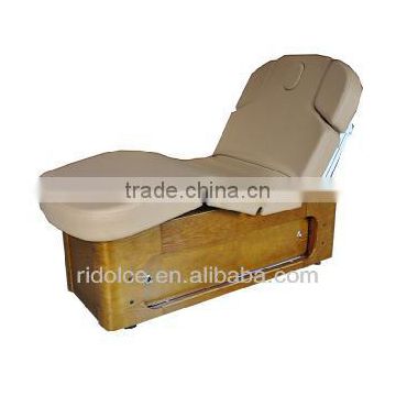 Classic Electric Massage Bed with motor to control backrest and footrest portable salon furniture DS-110005