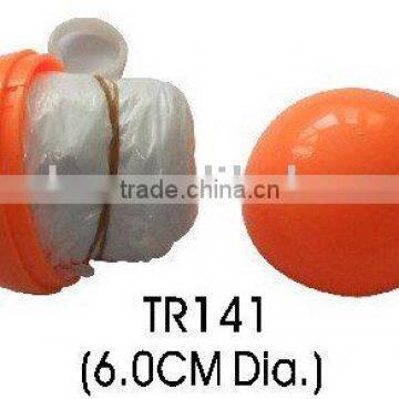 plastic ball with raincoat for outdoor