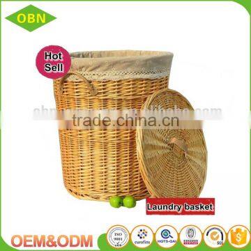 Countryside Style Hotel Rattan Laundry Basket With Lids photo-3