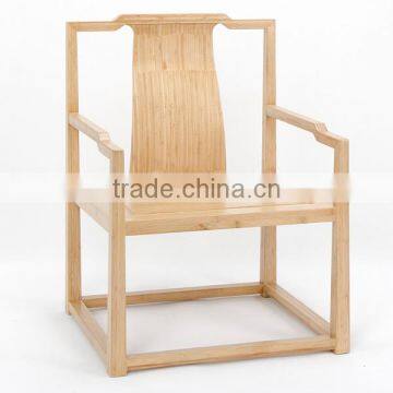 Formal style bamboo chair with gloss