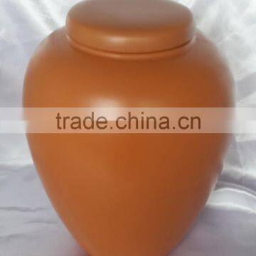 Adult Style Biodegradable Red Pottery Urns for Cremation Use photo-4