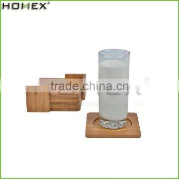 Square Bamboo Coffee Cup Mat/Dinner Mat Plate/Homex_Factory