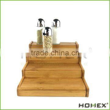 Bamboo kitchen spice rack /unique spice racks Homex-BSCI