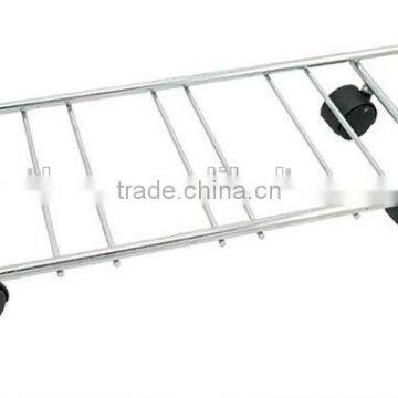 HIGH QUALITY Home Removable Metal Flower Shelf Plant Trolley Wheel Flower Shelf photo-2