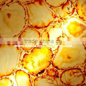 Gemstone Yellow Agate Slabs