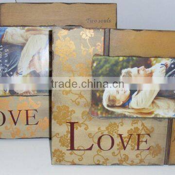 Solid Wood Frame Photo Album Baby Brothers Printing Frame Wedding Photo Album photo-2