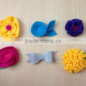 2017 hight quality new products hot sale interior home party ornament handmade felt artificial decoration flower made in China