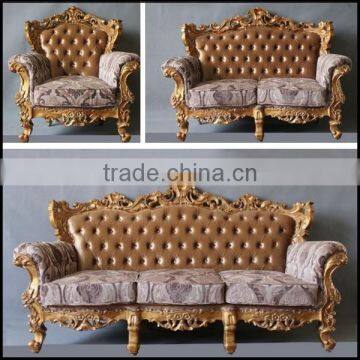 MS-1412-01&MS-1419-01&MS-1403-01 France style furniture sofa set in gold finish