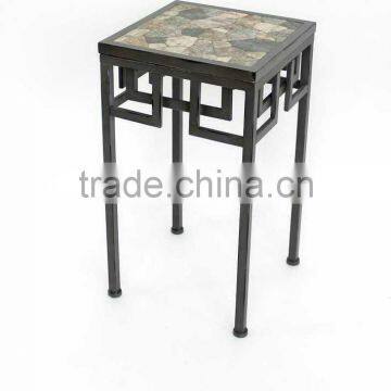 Chinese tea table in metal
