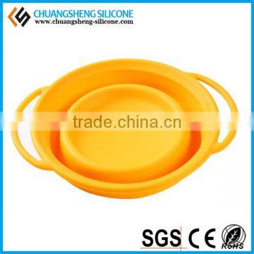 Silicone Folding Bowl, FDA Grade Bowl, Foldable Silicone Dog Bowl photo-6