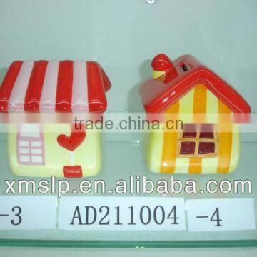 ceramic house shape coin bank