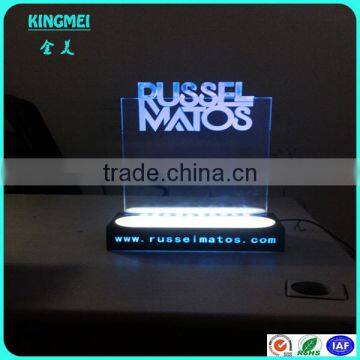 KM-FP27 Wall Hang Acrylic Sign Plate,Perspex Led Sign,Lucite Banner Stand photo-4