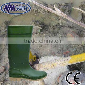 NMSAFETY green pvc rain boots