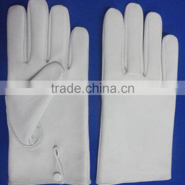White Leather Gloves photo-4