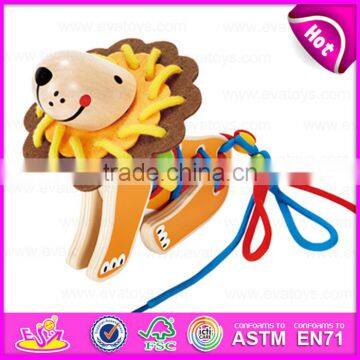 2016 Wholesale Kids Wooden Beads Threading Toy,Creative Baby Wooden Beads Threading Toy,diy Beads Threading Toy W11E045 photo-4