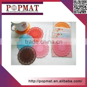 New product colorful custom felt rubber soft pvc coasters