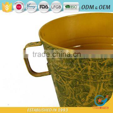 10 Inch Outdoor Plants for Pots Metal Flower Planters photo-5