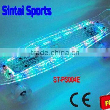 Fashionable LED lights Skateboard clear lighting skateboard for sale