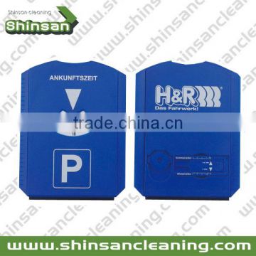 2015 plastic parking disc with snow scraper,parking disc clock,parking disc