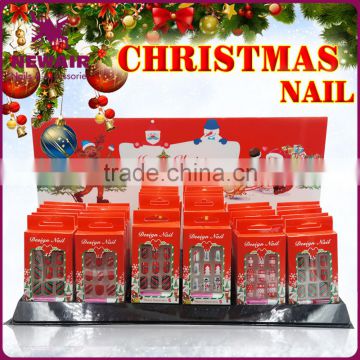 New style red Christmas professional artificial nails