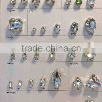 Crystal Sewing on Stone With Claw Setting Crystals Oval, Drop , Rectangle photo-2