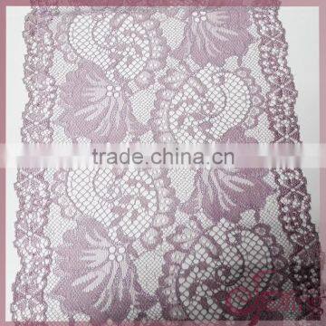 decorative tricot stretchable lace trim for dress/lingerie or bra