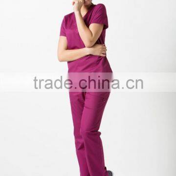 Custom V Neck Hospital Uniform Fitted Clinical Medical Scrubs Uniforms photo-6