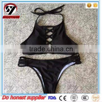 Full Open Fashion OEM Sexy Triangle Swimwear Bikini photo-5