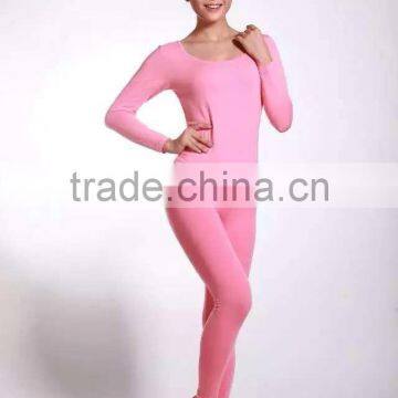 8 solid colors Ladies Sexy Thermal Underwear High Elastic Thermal Underwear Sets