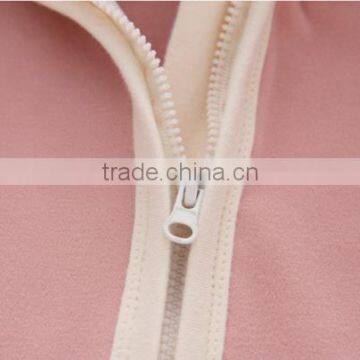 Wholesale Baby Clothes Full Front Zipper 100% Cotton Baby Onesie photo-5